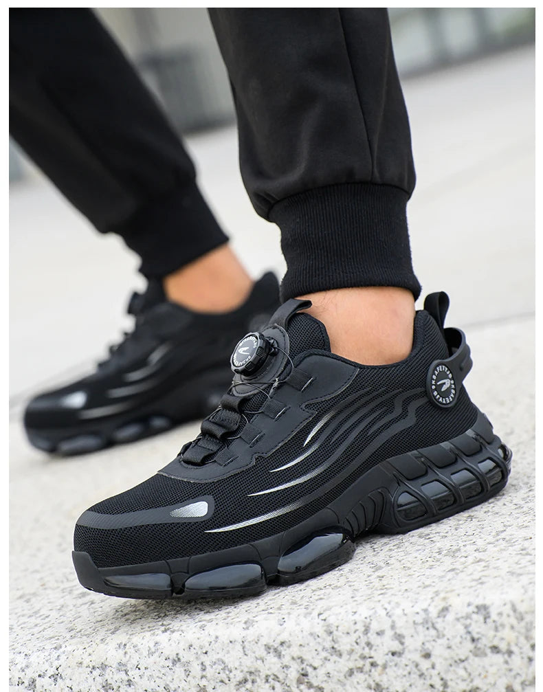 Obuwie robocze ochronne z obrotową klamrą dla mężczyzn i kobiet, lekkie