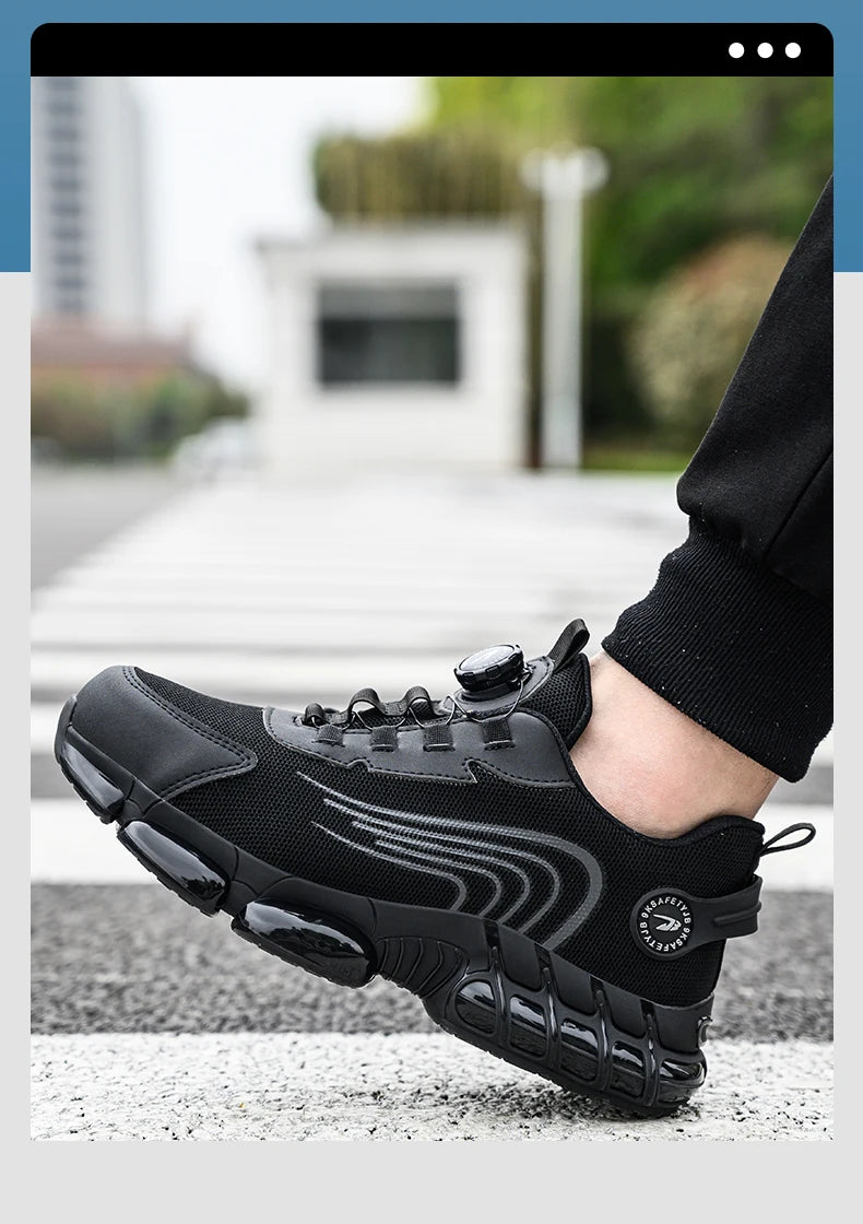 Obuwie robocze ochronne z obrotową klamrą dla mężczyzn i kobiet, lekkie