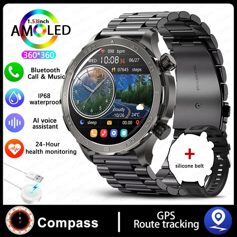 2025 Nowy AMOLED SmartWatch  IP68 Wodoodporny