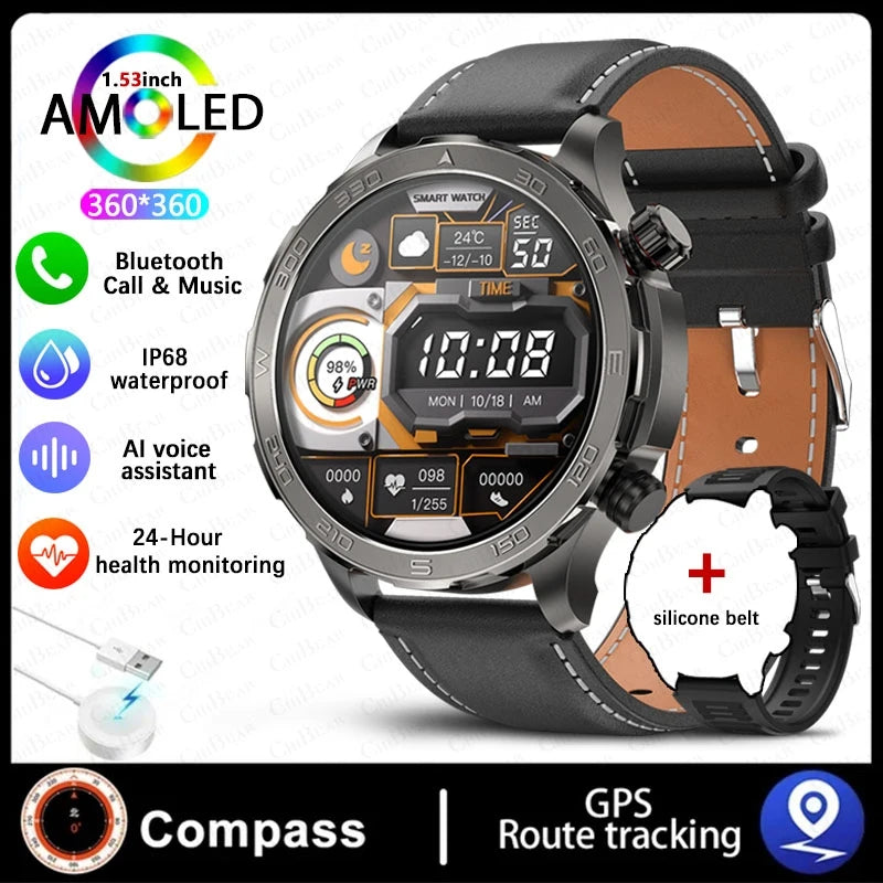 2025 Nowy AMOLED SmartWatch  IP68 Wodoodporny