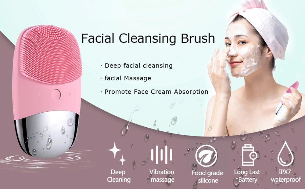 Mini elektryczna szczotka do czyszczenia twarzy