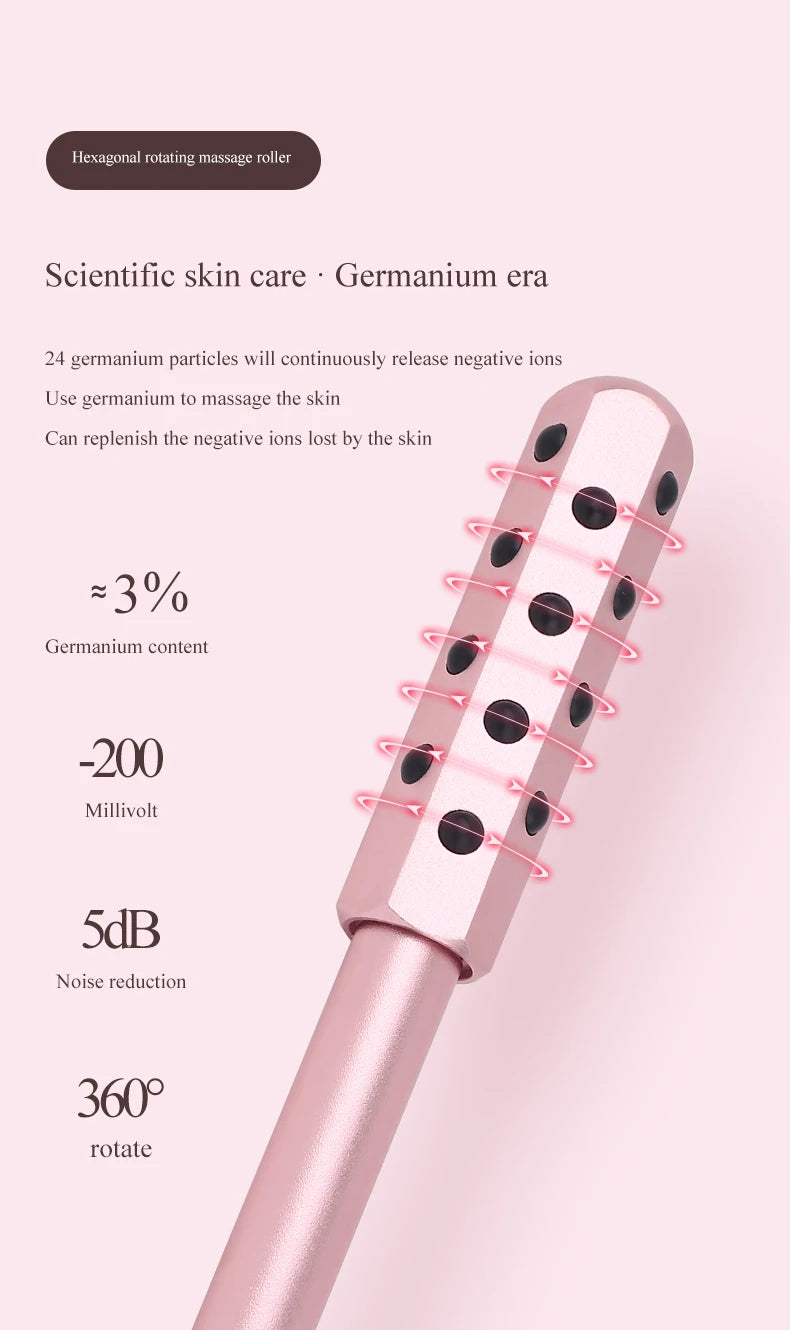 24 Germanium Face Massage Beauty Acupoint Stick Wholesale Beauty Roller Tool Face Skin Care Gua Sha Cellulite Massager Women New