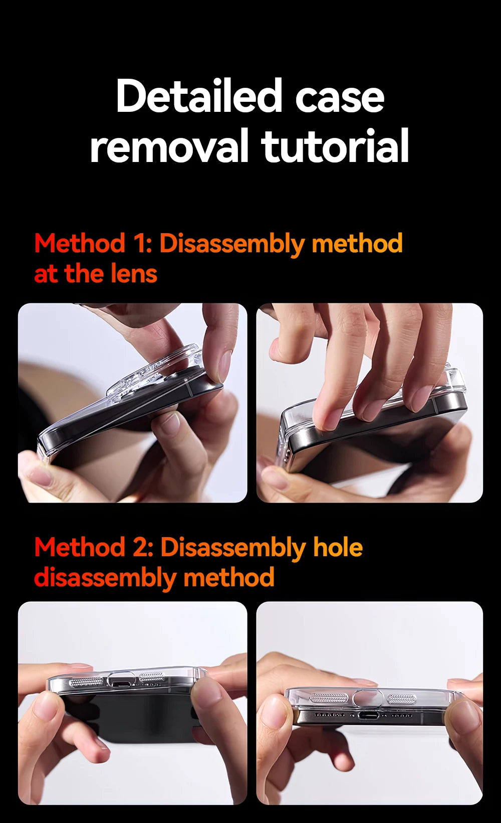 Etui na iPhone'a 17 16 15 Pro Max z ochroną obiektywu, anty-żółte