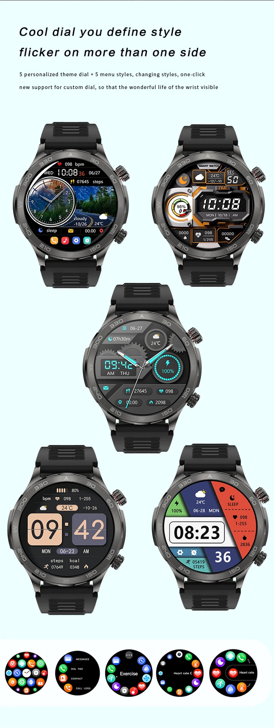 2025 Nowy AMOLED SmartWatch  IP68 Wodoodporny