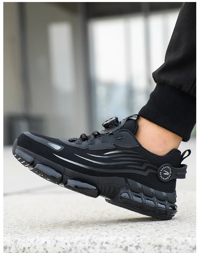 Obuwie robocze ochronne z obrotową klamrą dla mężczyzn i kobiet, lekkie