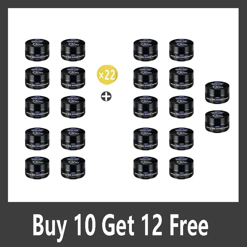 Pasta do naprawy zarysowań na felgach samochodowych, pasta do naprawy zarysowań na felgach opon - czarno-biało-srebrna aluminiowa felga