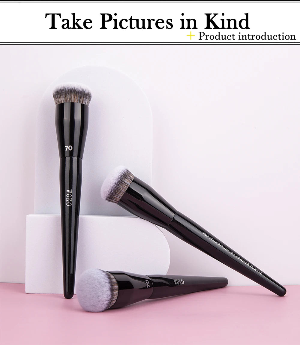 Pędzle do makijażu z płaskim wierzchem