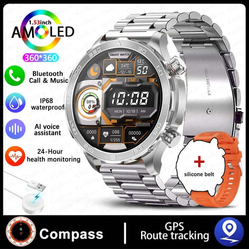 2025 Nowy AMOLED SmartWatch  IP68 Wodoodporny