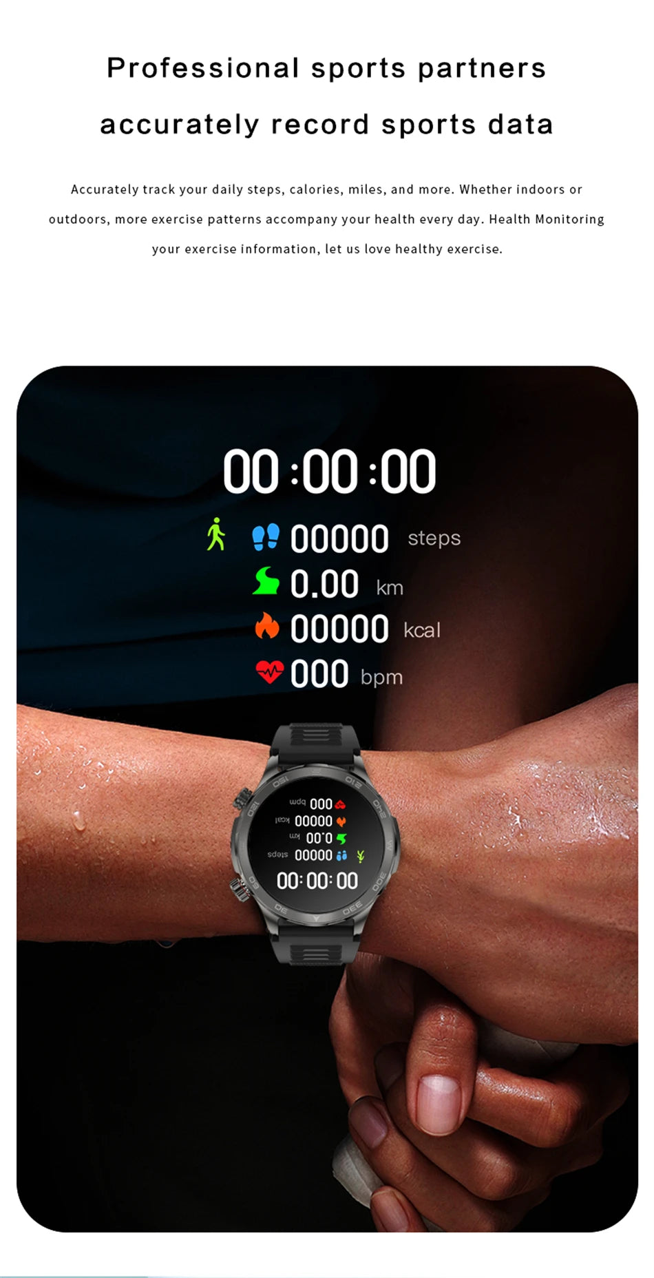 2025 Nowy AMOLED SmartWatch  IP68 Wodoodporny