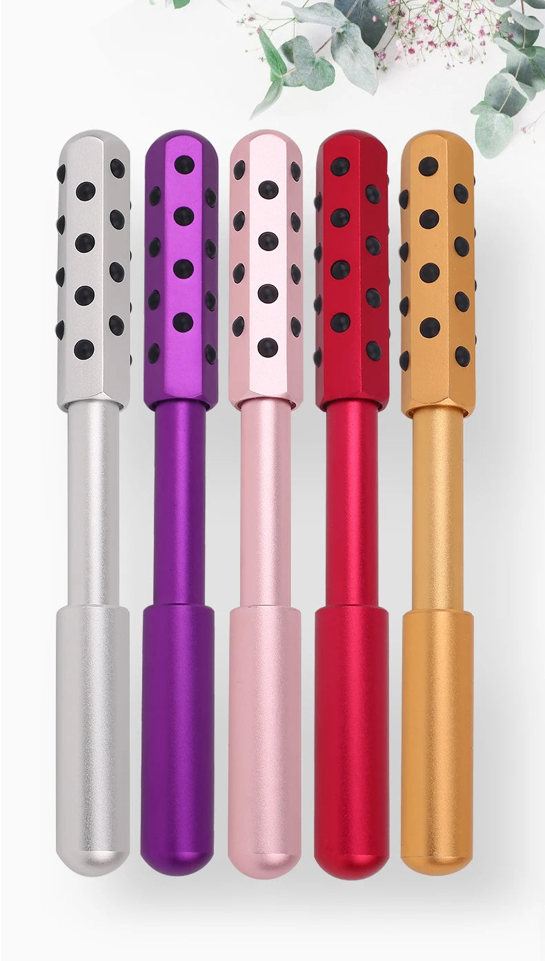24 Germanium Face Massage Beauty Acupoint Stick Wholesale Beauty Roller Tool Face Skin Care Gua Sha Cellulite Massager Women New