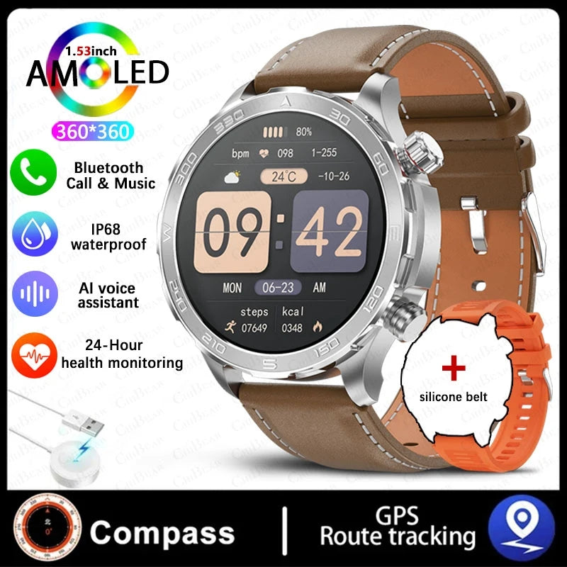 2025 Nowy AMOLED SmartWatch  IP68 Wodoodporny