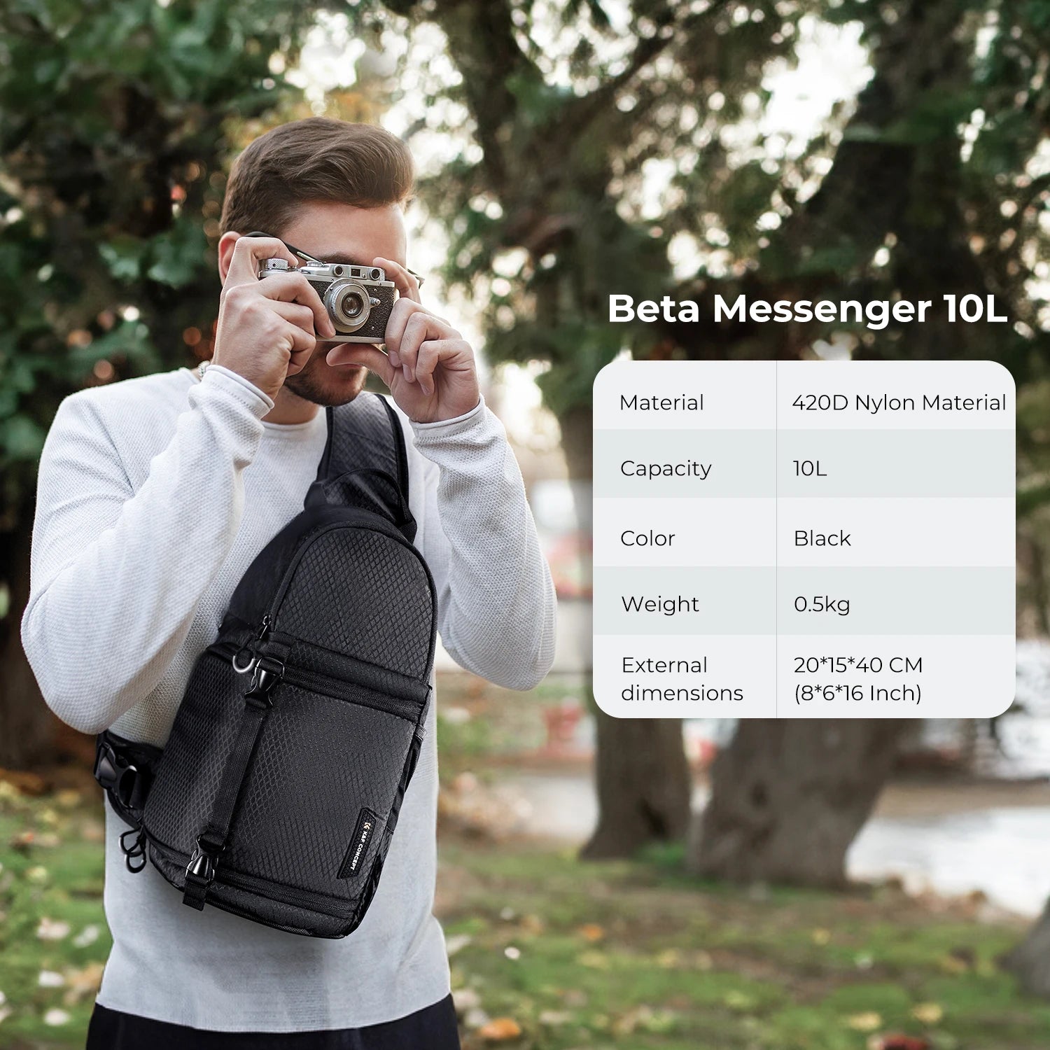 Torba fotograficzna plecak 10 l, wodoodporny, futerał na aparat DSLR/SLR, Sony Fuji