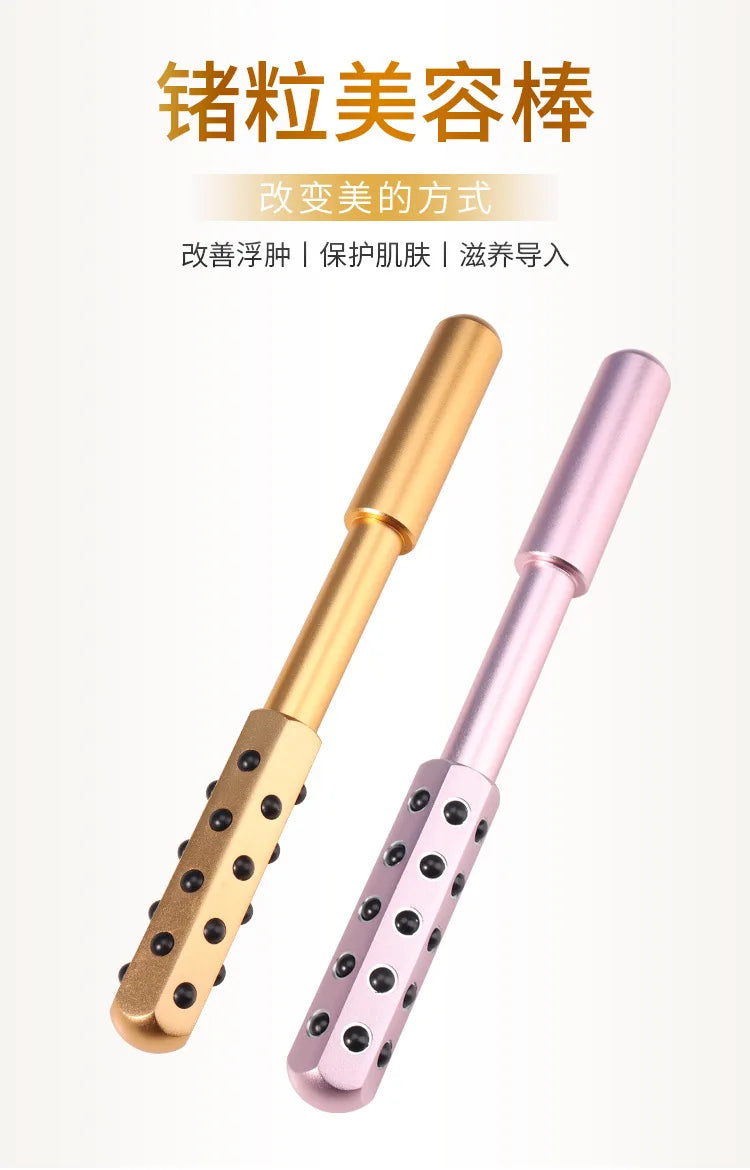 24 Germanium Face Massage Beauty Acupoint Stick Wholesale Beauty Roller Tool Face Skin Care Gua Sha Cellulite Massager Women New