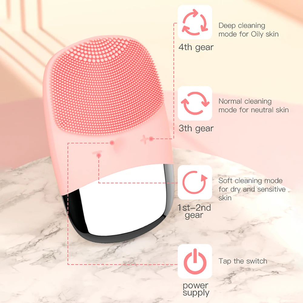Mini elektryczna szczotka do czyszczenia twarzy