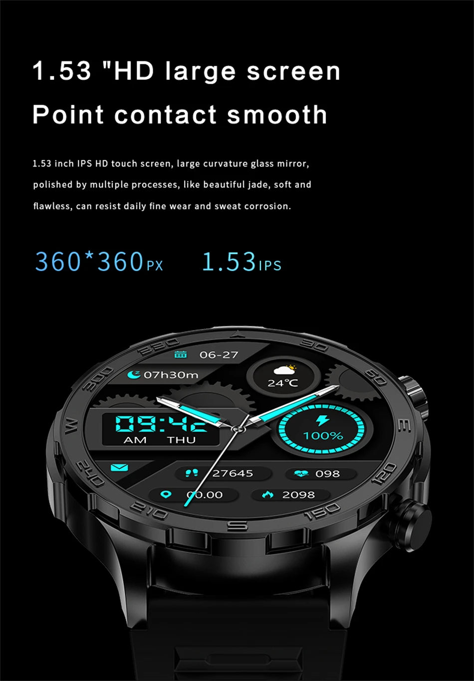 2025 Nowy AMOLED SmartWatch  IP68 Wodoodporny
