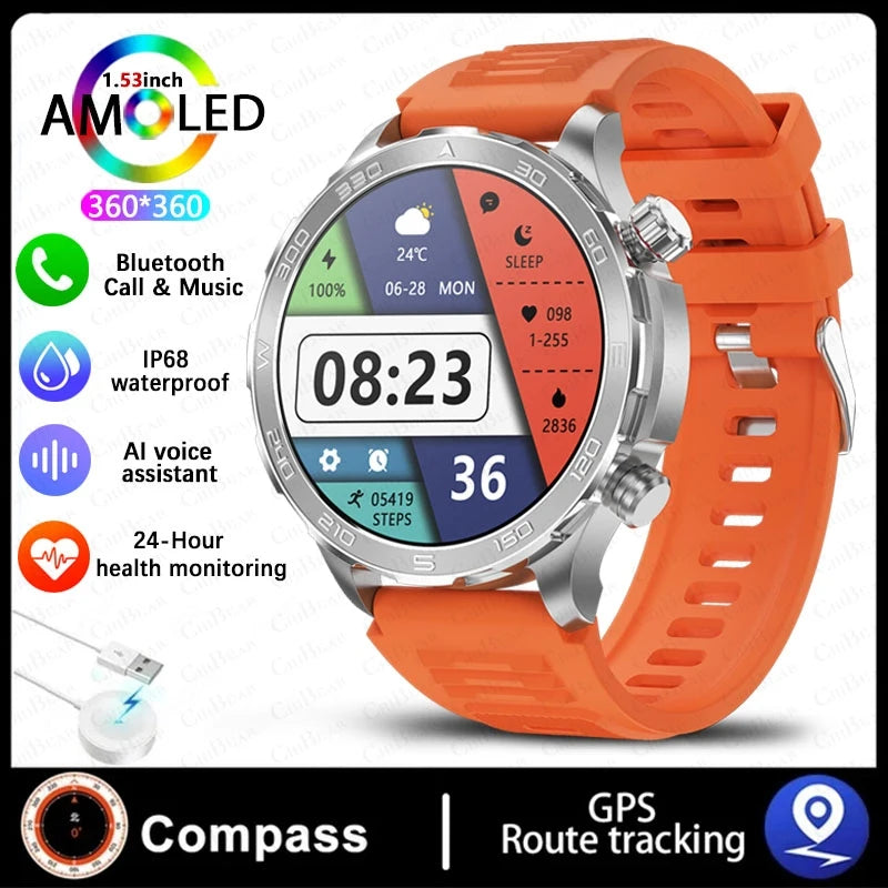 2025 Nowy AMOLED SmartWatch  IP68 Wodoodporny