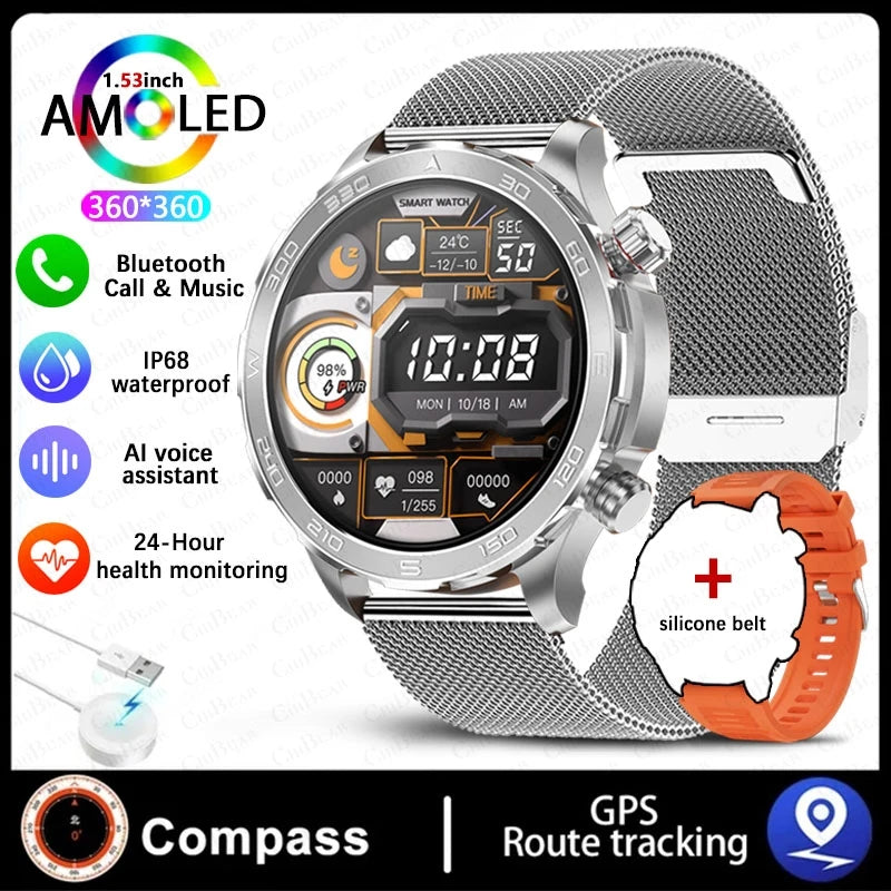 2025 Nowy AMOLED SmartWatch  IP68 Wodoodporny