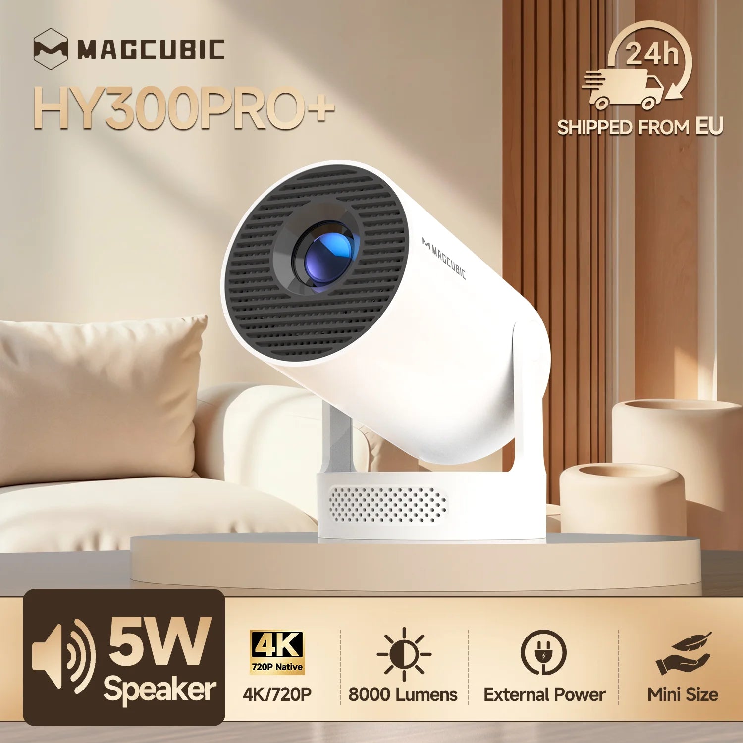 Magcubic HY300 Pro+ 4K Android 11 przenośny projektor