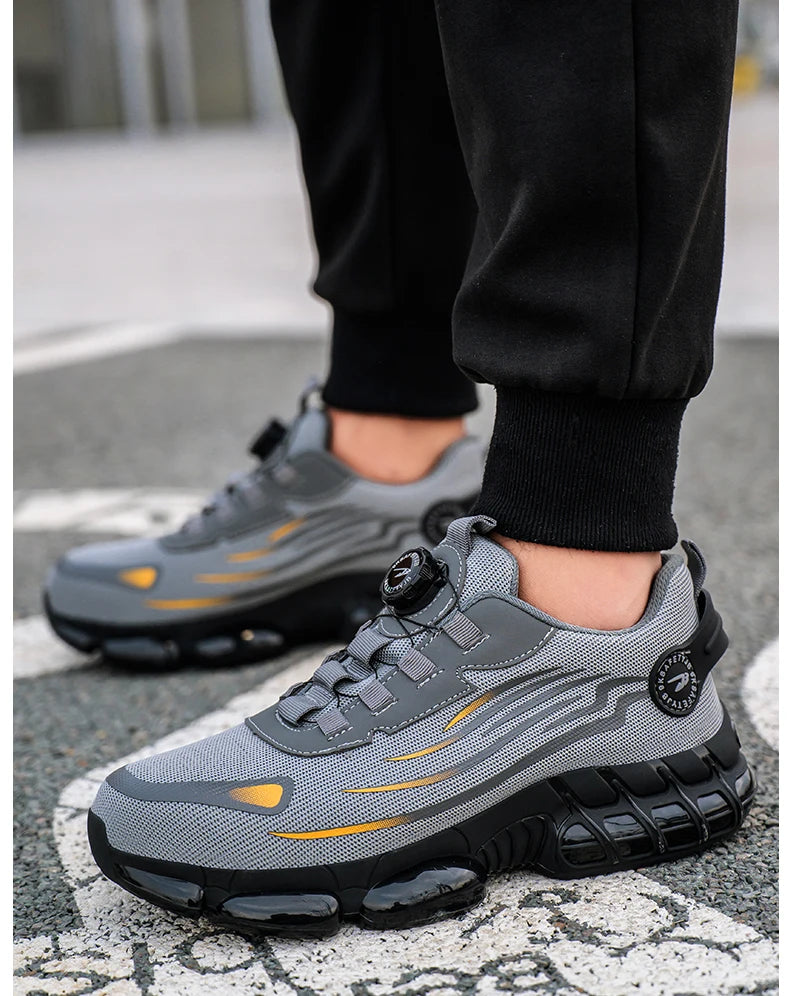 Obuwie robocze ochronne z obrotową klamrą dla mężczyzn i kobiet, lekkie