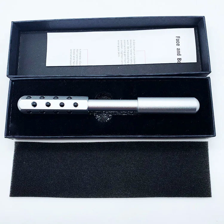 24 Germanium Face Massage Beauty Acupoint Stick Wholesale Beauty Roller Tool Face Skin Care Gua Sha Cellulite Massager Women New