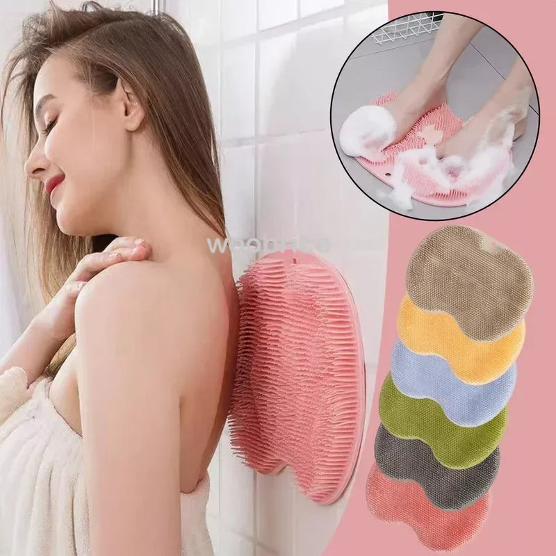 Antypoślizgowa mata do masażu i prysznica z przyssawką, do masażu i peelingu stóp