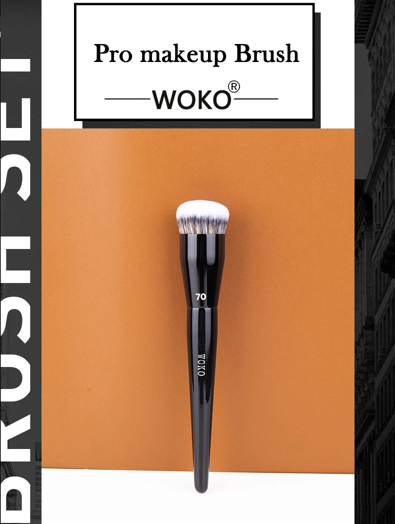 Pędzle do makijażu z płaskim wierzchem