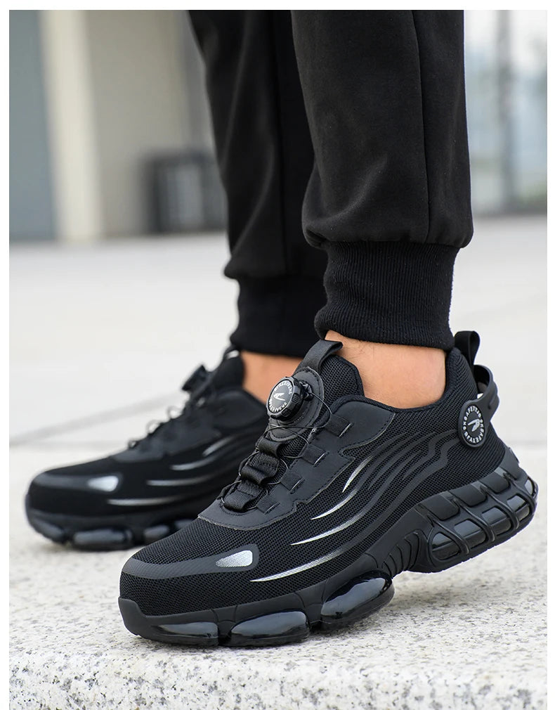 Obuwie robocze ochronne z obrotową klamrą dla mężczyzn i kobiet, lekkie