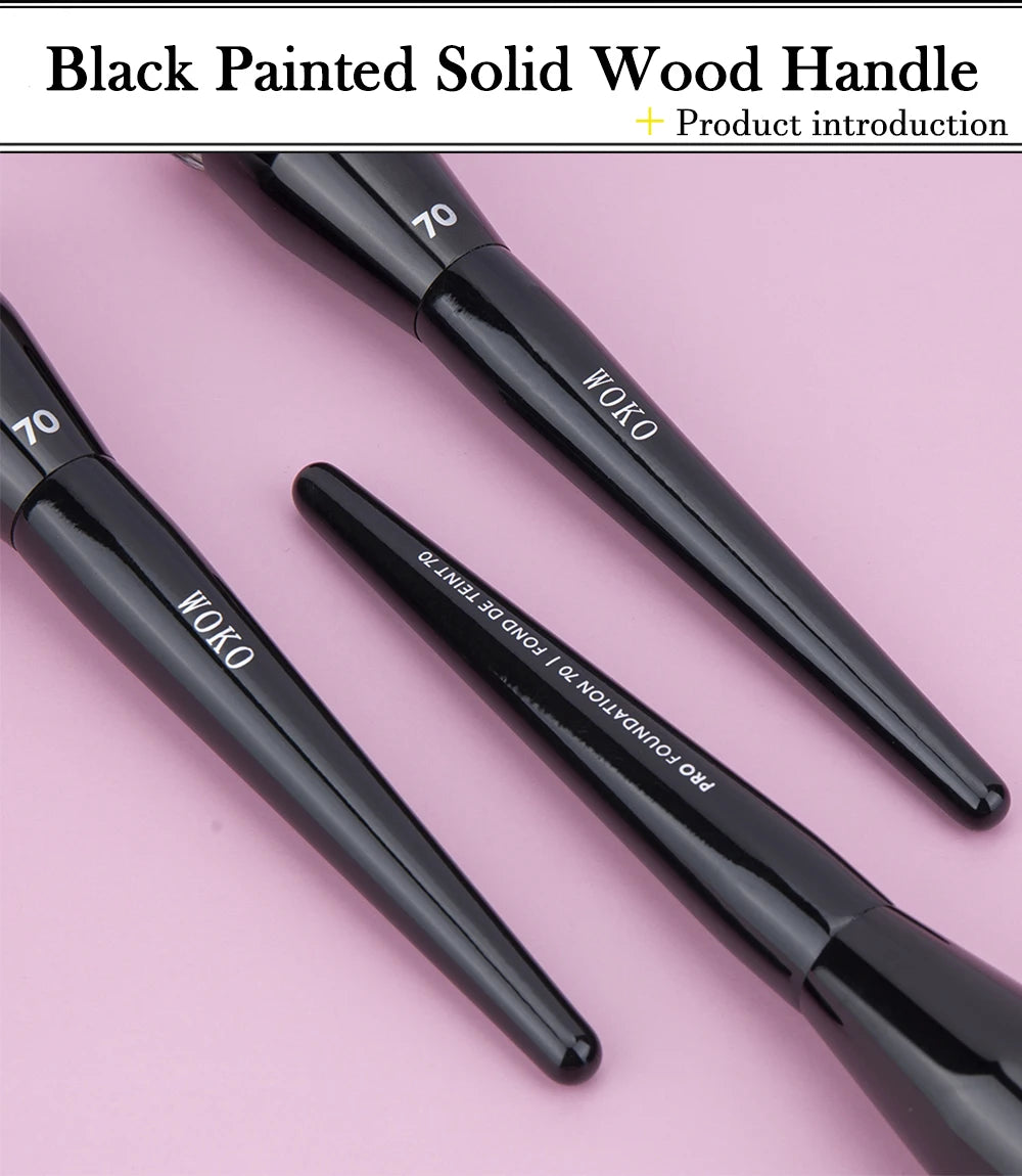 Pędzle do makijażu z płaskim wierzchem