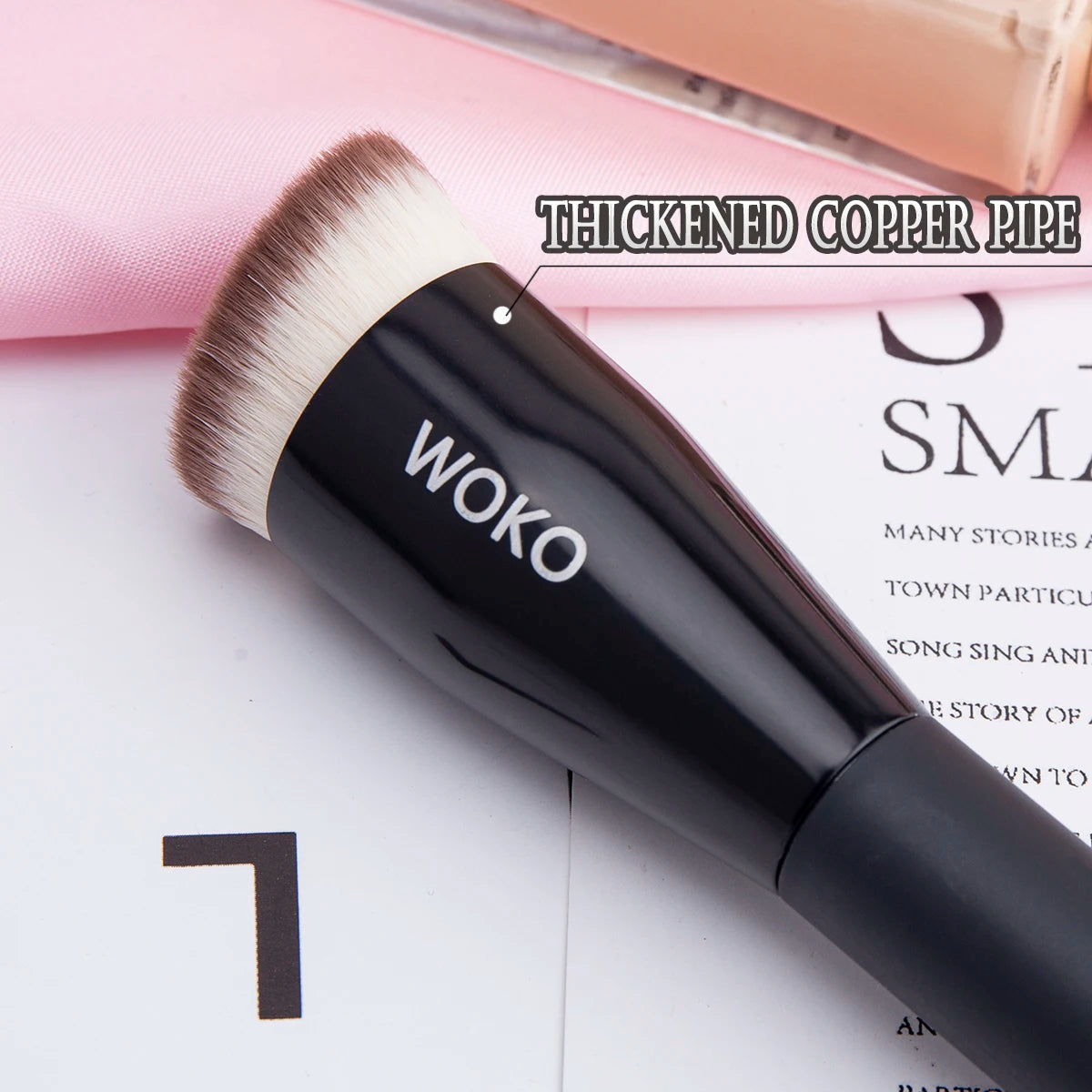 Pędzle do makijażu z płaskim wierzchem