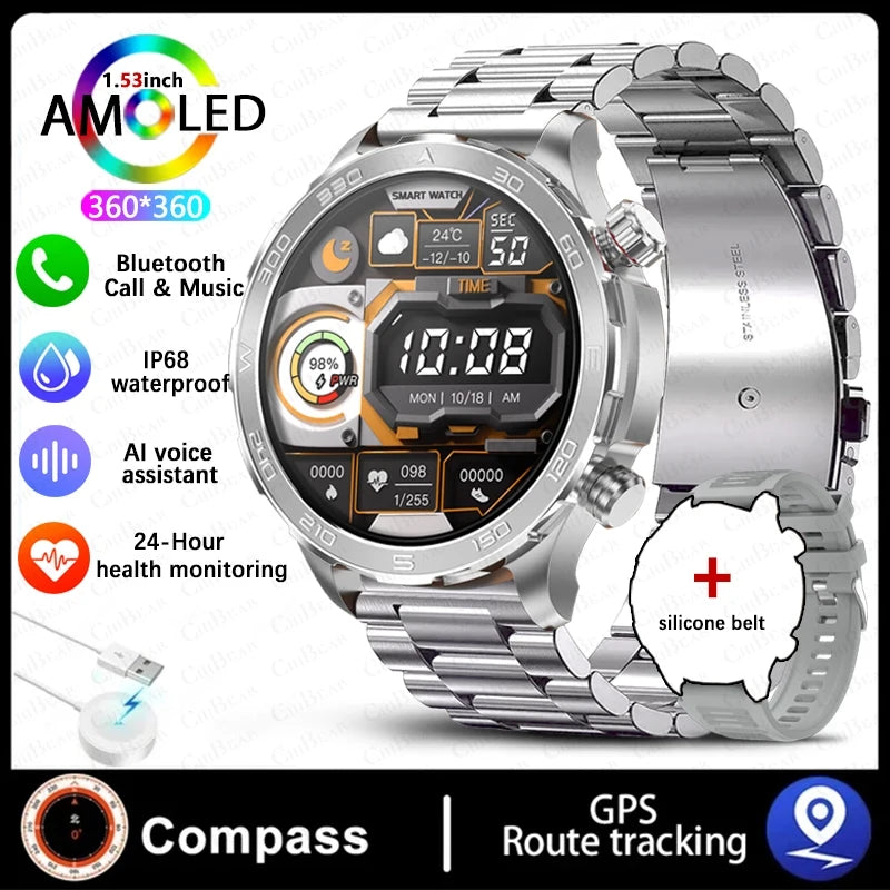 2025 Nowy AMOLED SmartWatch  IP68 Wodoodporny
