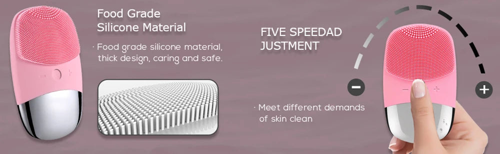 Mini elektryczna szczotka do czyszczenia twarzy