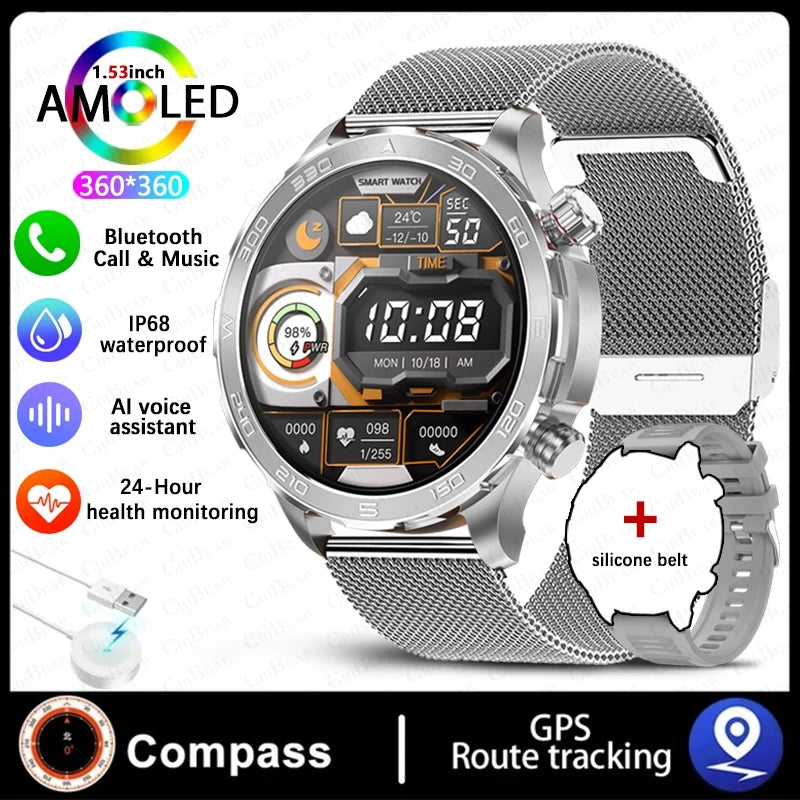 2025 Nowy AMOLED SmartWatch  IP68 Wodoodporny