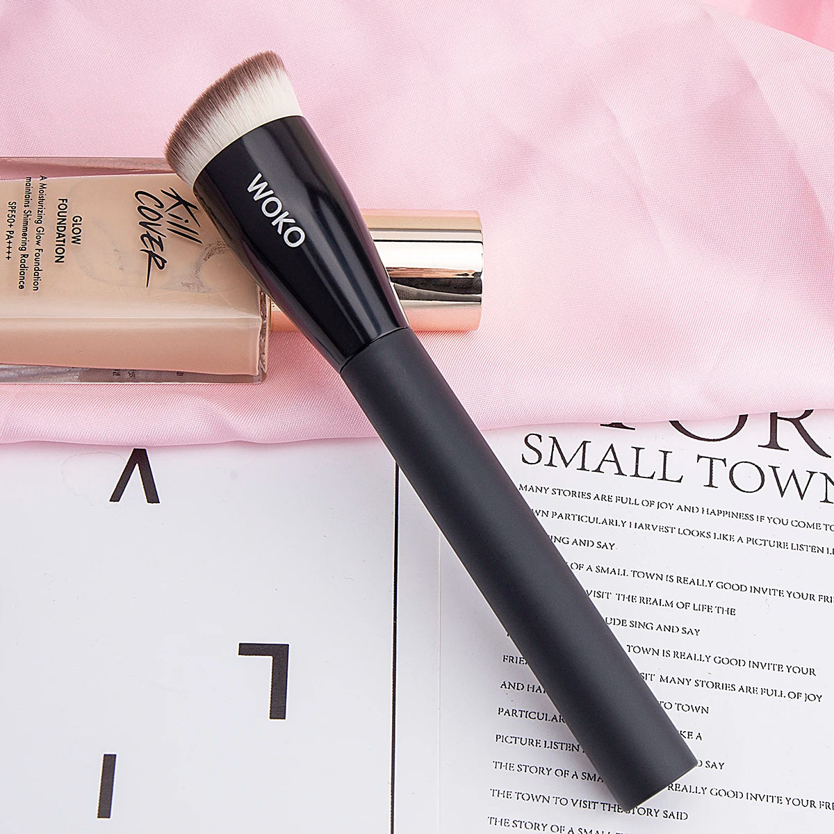 Pędzle do makijażu z płaskim wierzchem