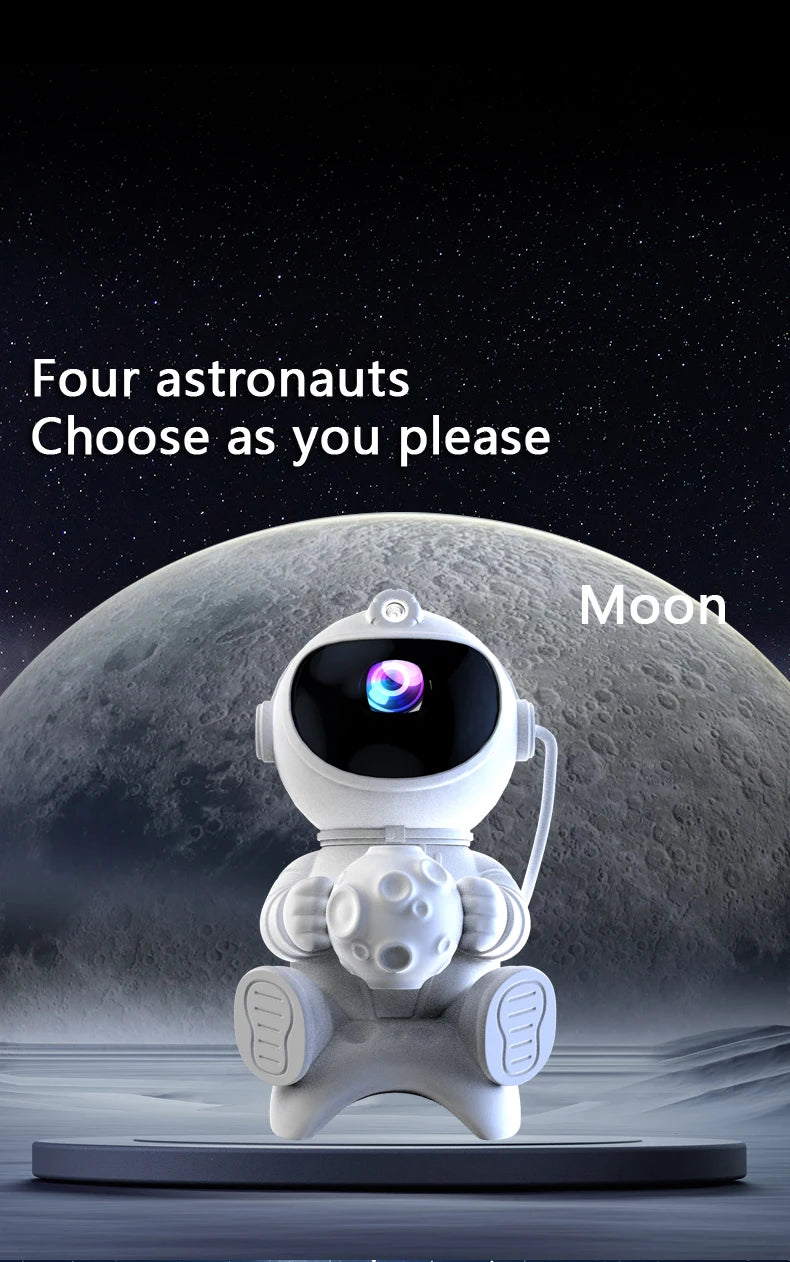 Astronauta Projektor Gwiazd LED Lampka nocna Głośnik Bluetooth do sypialni Prezent dla dzieci