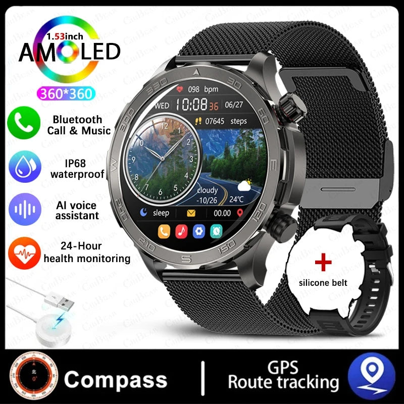 2025 Nowy AMOLED SmartWatch  IP68 Wodoodporny
